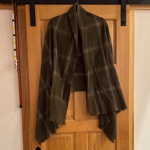 a new day Olive Plaid Women's Cape